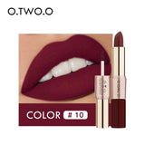 12 Colors Lips Matte Waterproof Lipstick. Long Lasting Moisturized Non Stick Cosmetic Lipstick.