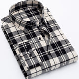 Men's Slim Fit Soft Comfortable Shirt. Long Sleeved Plaid Men Shirt.