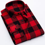 Men's Slim Fit Soft Comfortable Shirt. Long Sleeved Plaid Men Shirt.