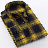 Men's Slim Fit Soft Comfortable Shirt. Long Sleeved Plaid Men Shirt.