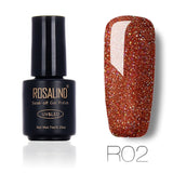 ROSALIND 7ml Nail Gel Polish Rainbow Shimmer. R01-29 Gel Nail Polish, Nail Art  UV LED Semi Permanent Gel Lacquer.