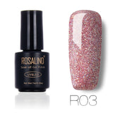 ROSALIND 7ml Nail Gel Polish Rainbow Shimmer. R01-29 Gel Nail Polish, Nail Art  UV LED Semi Permanent Gel Lacquer.