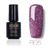 ROSALIND 7ml Nail Gel Polish Rainbow Shimmer. R01-29 Gel Nail Polish, Nail Art  UV LED Semi Permanent Gel Lacquer.