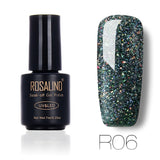 ROSALIND 7ml Nail Gel Polish Rainbow Shimmer. R01-29 Gel Nail Polish, Nail Art  UV LED Semi Permanent Gel Lacquer.