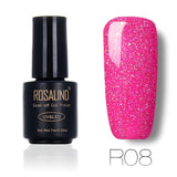 ROSALIND 7ml Nail Gel Polish Rainbow Shimmer. R01-29 Gel Nail Polish, Nail Art  UV LED Semi Permanent Gel Lacquer.