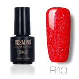 ROSALIND 7ml Nail Gel Polish Rainbow Shimmer. R01-29 Gel Nail Polish, Nail Art  UV LED Semi Permanent Gel Lacquer.