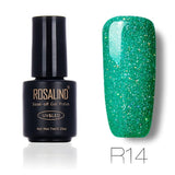 ROSALIND 7ml Nail Gel Polish Rainbow Shimmer. R01-29 Gel Nail Polish, Nail Art  UV LED Semi Permanent Gel Lacquer.