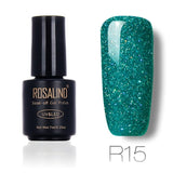 ROSALIND 7ml Nail Gel Polish Rainbow Shimmer. R01-29 Gel Nail Polish, Nail Art  UV LED Semi Permanent Gel Lacquer.