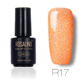 ROSALIND 7ml Nail Gel Polish Rainbow Shimmer. R01-29 Gel Nail Polish, Nail Art  UV LED Semi Permanent Gel Lacquer.