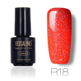 ROSALIND 7ml Nail Gel Polish Rainbow Shimmer. R01-29 Gel Nail Polish, Nail Art  UV LED Semi Permanent Gel Lacquer.