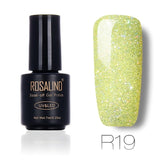 ROSALIND 7ml Nail Gel Polish Rainbow Shimmer. R01-29 Gel Nail Polish, Nail Art  UV LED Semi Permanent Gel Lacquer.