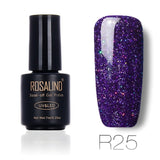 ROSALIND 7ml Nail Gel Polish Rainbow Shimmer. R01-29 Gel Nail Polish, Nail Art  UV LED Semi Permanent Gel Lacquer.