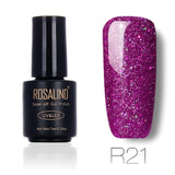 ROSALIND 7ml Nail Gel Polish Rainbow Shimmer. R01-29 Gel Nail Polish, Nail Art  UV LED Semi Permanent Gel Lacquer.