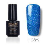 ROSALIND 7ml Nail Gel Polish Rainbow Shimmer. R01-29 Gel Nail Polish, Nail Art  UV LED Semi Permanent Gel Lacquer.