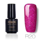 ROSALIND 7ml Nail Gel Polish Rainbow Shimmer. R01-29 Gel Nail Polish, Nail Art  UV LED Semi Permanent Gel Lacquer.