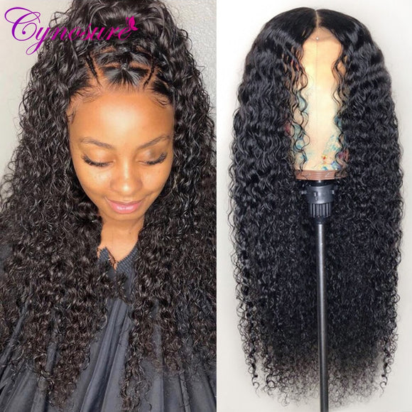 Cynosure 13x4/13x6 Lace Front Human Hair Wigs, Remy Brazilian Kinky Curly 360 Lace Frontal Wig With Baby Hair.