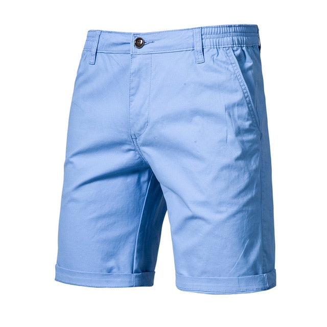 New Summer 100% Cotton Solid Shorts.Casual Waist Men Shorts in 10 Colors.