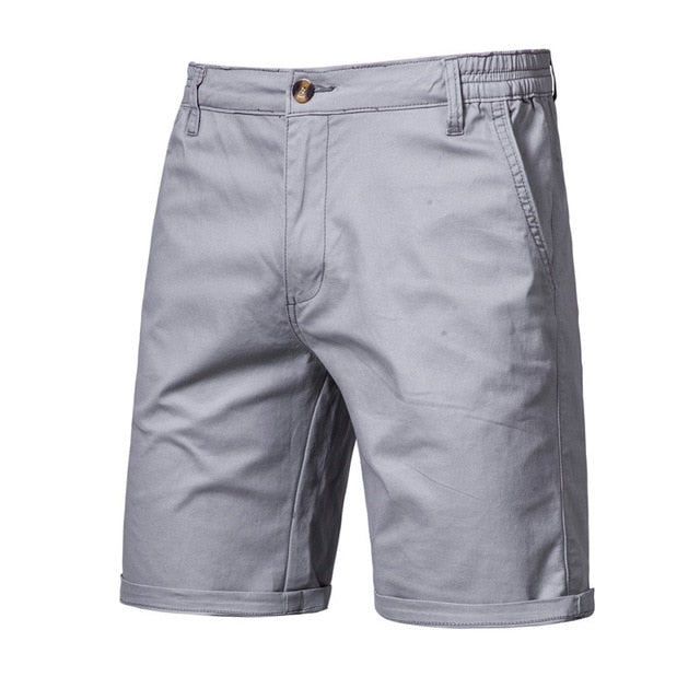 New Summer 100% Cotton Solid Shorts.Casual Waist Men Shorts in 10 Colors.