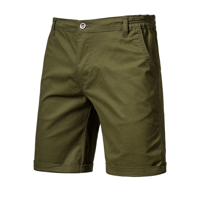 New Summer 100% Cotton Solid Shorts.Casual Waist Men Shorts in 10 Colors.