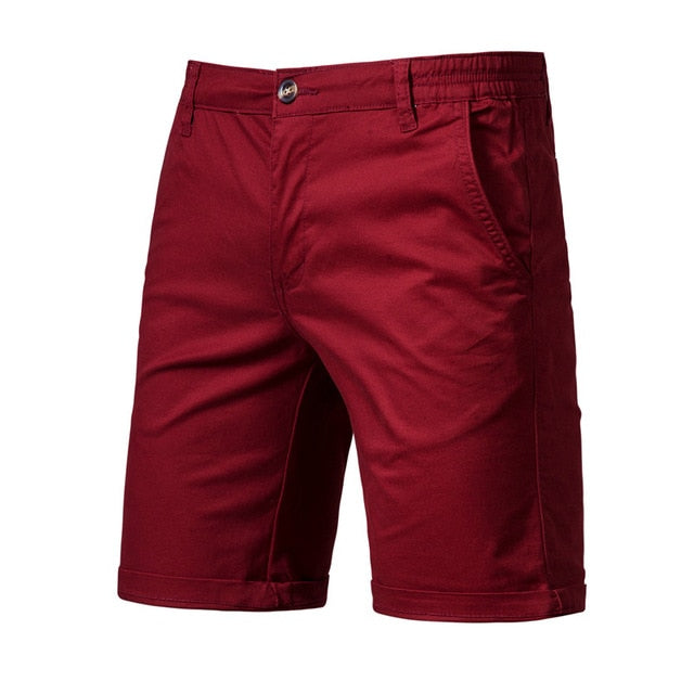 New Summer 100% Cotton Solid Shorts.Casual Waist Men Shorts in 10 Colors.