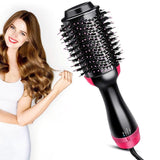 3 in 1 One Step Hair Dryer And Volumizer Hot Air Brush Negative Ion Dryer for Straight and Curls Styles . Salon Electric Hairdryer Brush