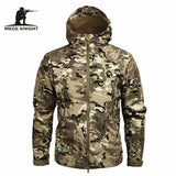 Mege Autumn Men's Military Camouflage Fleece Jacket .Army Tactical Clothing . Multicam Male Camouflage Windbreakers.