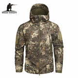 Mege Autumn Men's Military Camouflage Fleece Jacket .Army Tactical Clothing . Multicam Male Camouflage Windbreakers.