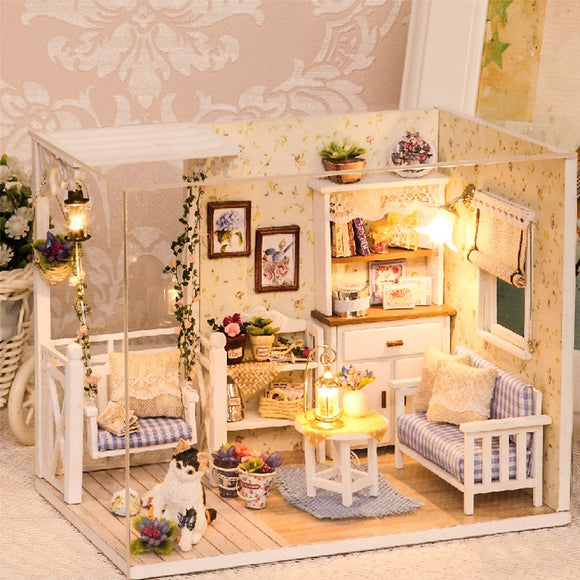 Doll House Furniture Diy Miniature. 3D Wooden Miniature Dollhouse Toys for Children.