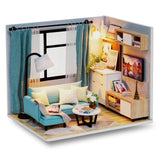 Doll House Furniture Diy Miniature. 3D Wooden Miniature Dollhouse Toys for Children.