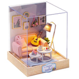 Doll House Furniture Diy Miniature. 3D Wooden Miniature Dollhouse Toys for Children.