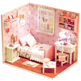 Doll House Furniture Diy Miniature. 3D Wooden Miniature Dollhouse Toys for Children.