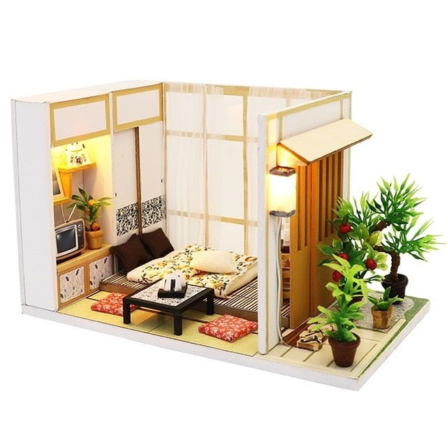 Doll House Furniture Diy Miniature. 3D Wooden Miniature Dollhouse Toys for Children.