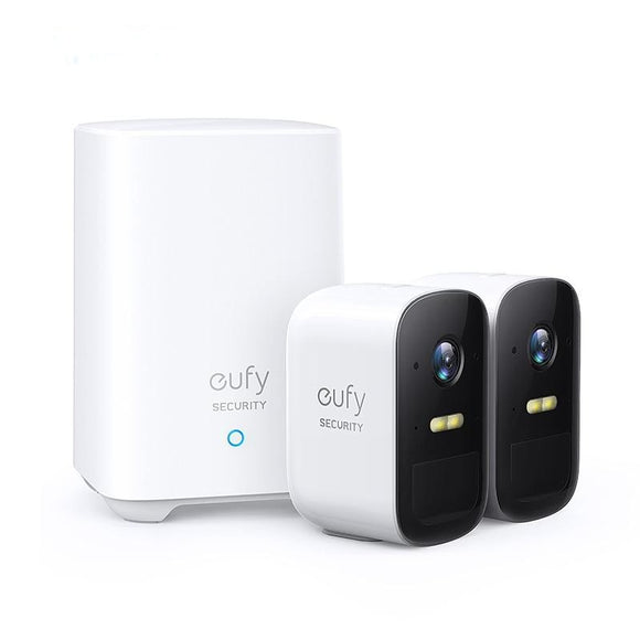 eufy Security, eufyCam 2C 2-Cam Kit, Wireless Home Security System with 180-Day Battery Life, HomeKit Compatibility, 1080p HD