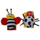 Infant baby toys bebe rattles/socks 2 pcs/set,can make sound,a cute toy for baby.