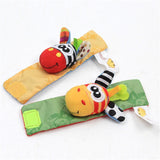 Infant baby toys bebe rattles/socks 2 pcs/set,can make sound,a cute toy for baby.