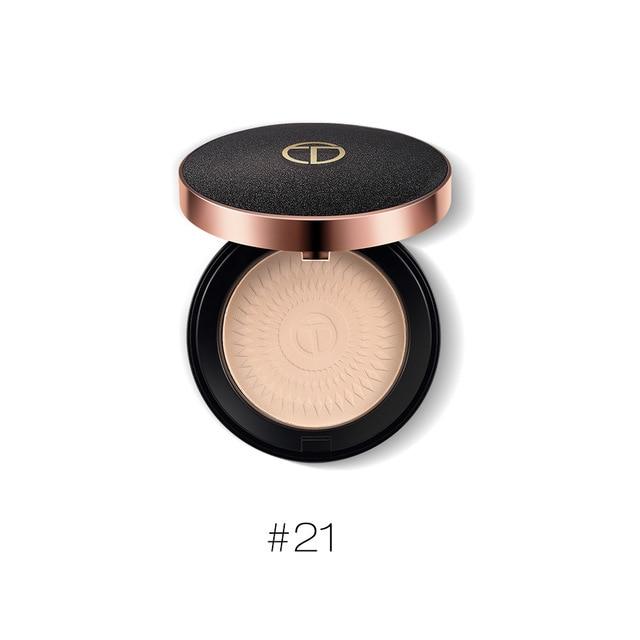 Natural Face Powder,Mineral Foundations,Oil-control Brighten Concealer, Whitening Make Up Pressed Powder With Puff.