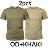 MEGE 3 Pcs/2 Pcs Men Camouflage Tactical T Shirt . Military ShortSleeve O-neck .Quick-Drying gym T Shirts.