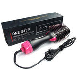 3 in 1 One Step Hair Dryer And Volumizer Hot Air Brush Negative Ion Dryer for Straight and Curls Styles . Salon Electric Hairdryer Brush