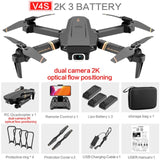 V4 WIFI FPV  Drone. WiFi live video FPV 4K/1080P HD Wide Angle Camera Foldable Altitude Hold Durable RC Drone.