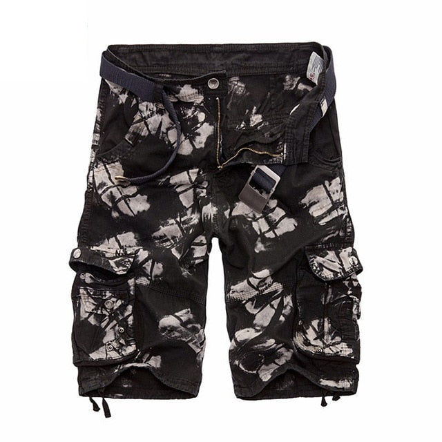 Mountainskin Summer Men's Camo Cargo Cotton Shorts. Military Camouflage Jogger Shorts .