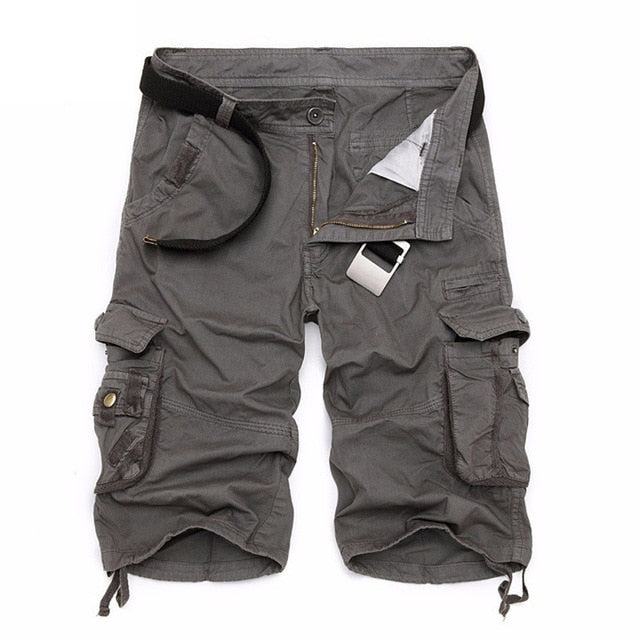 Mountainskin Summer Men's Camo Cargo Cotton Shorts. Military Camouflage Jogger Shorts .