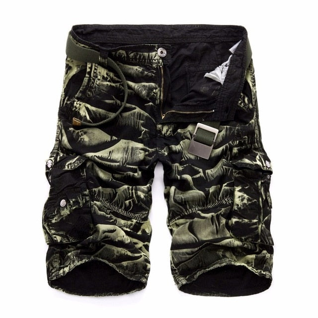 Mountainskin Summer Men's Camo Cargo Cotton Shorts. Military Camouflage Jogger Shorts .