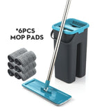 Automatic Spin Mop,ultrafine Fiber Cleaning Cloth.Avoiding Hand Washing,Home Kitchen floor Mop.