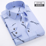 Men Shirt Long Sleeve Floral Printing Plaid Fashion Pocket Casual Shirts. 100% Polyester Soft Comfortable Men Shirt.