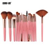 6/15/18Pcs Makeup Brushes Tool Set. Cosmetic Powder Eye Shadow Foundation Blush Blending Beauty Make Up Set.