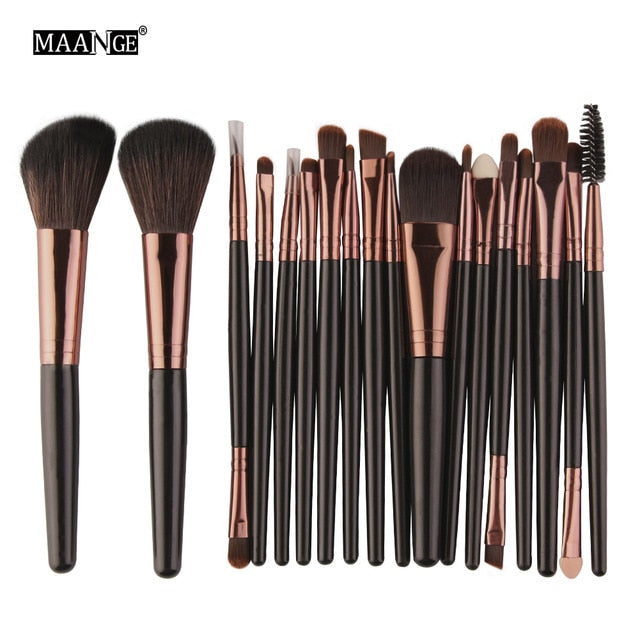 6/15/18Pcs Makeup Brushes Tool Set. Cosmetic Powder Eye Shadow Foundation Blush Blending Beauty Make Up Set.