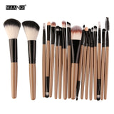 6/15/18Pcs Makeup Brushes Tool Set. Cosmetic Powder Eye Shadow Foundation Blush Blending Beauty Make Up Set.