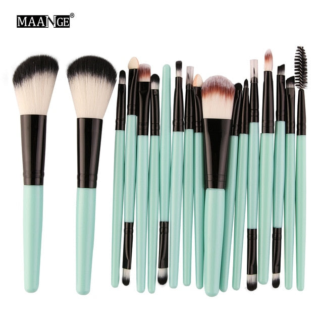 6/15/18Pcs Makeup Brushes Tool Set. Cosmetic Powder Eye Shadow Foundation Blush Blending Beauty Make Up Set.