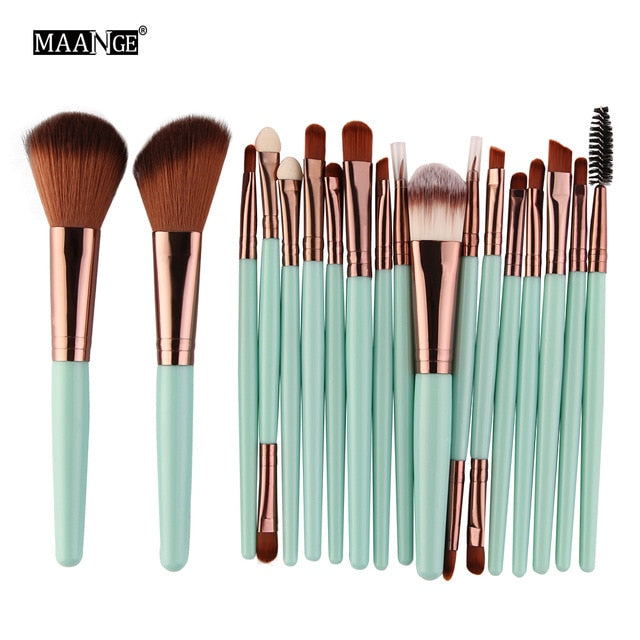 6/15/18Pcs Makeup Brushes Tool Set. Cosmetic Powder Eye Shadow Foundation Blush Blending Beauty Make Up Set.