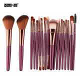 6/15/18Pcs Makeup Brushes Tool Set. Cosmetic Powder Eye Shadow Foundation Blush Blending Beauty Make Up Set.